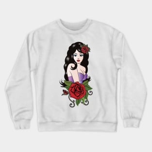 Tattoo Girl Crewneck Sweatshirt